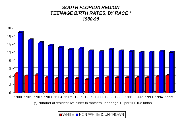 Teenage Birth Rates by Race